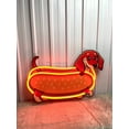 thumbnail image 3 of Glowneon Dachshund Hot Dog Neon Acrylic Print Sign, Hot Dog Shop, 3 of 4