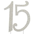 thumbnail image 2 of Adorno para Pastel Verkelly Plateado 21 cm con Piedras Brillantes 15º, 2 of 5