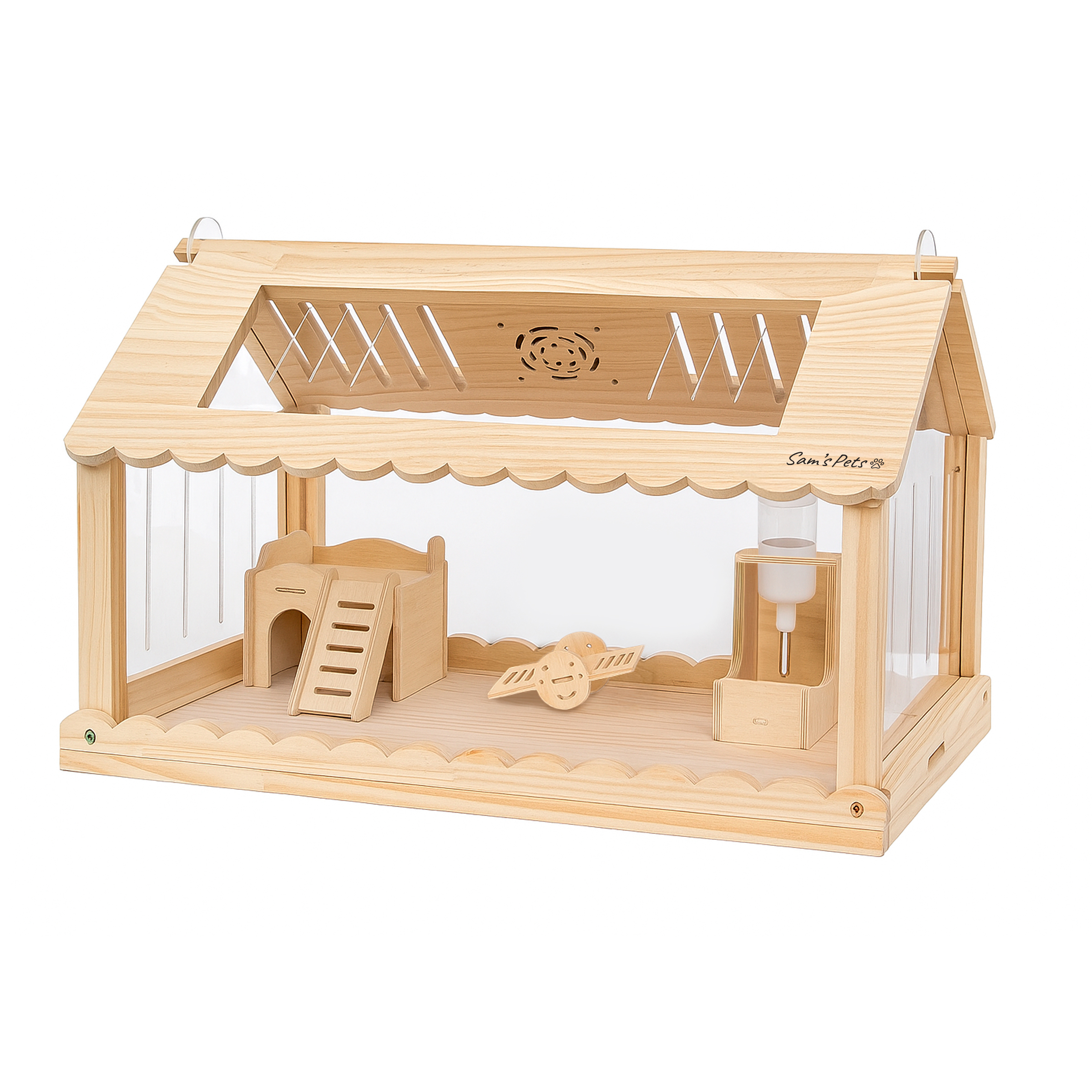 Sam's Pets Biscuit  24" Hamster Cage in Natural Oak