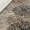 thumbnail image 5 of Contemporary Floral Medallion Plush Polypropylene Washable Indoor Area Rug, 8' x 10', Beige by Blue Nile Mills, 5 of 6