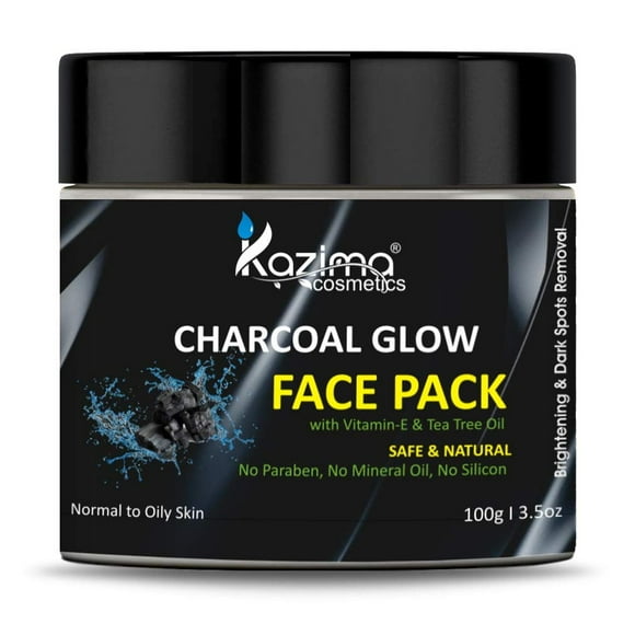 Kazima Charcoal Glow Face Pack, 100G