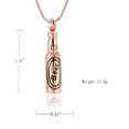 thumbnail image 2 of Constantlife Cremation Jewelry for Ashes Holder Bar Urn Necklace Pendant Memorial Ash Jewelry Beer Bottle Keepsake Jewelry for Ashes, 2 of 6