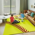 thumbnail image 2 of ZENELESS Kids Area Rug,Softball Print Children Carpet,Non Slip Soft Playmat Rug for Playroom Children Toddlers Bedroom,4x5ft, 2 of 10