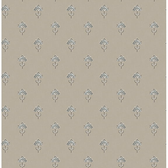 Chesapeake Surdiva Stone Floral Fan Wallpaper