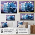 thumbnail image 4 of Designart "Blue Purple Iceberg Unseen Depths" Landscapes Floater Framed Canvas Print, 4 of 7