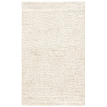 SAFAVIEH Abstract Caelestinus Ogee Wool Area Rug, Ivory/Beige, 4' x 6'