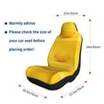 thumbnail image 3 of Uemuo Yellow Lemon Pattern Car Seat Covers for Front Seats Waterproof Seat Covers for Cars, Universal Auto Front Seats Protector Fits for Car-1, 3 of 6