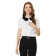 thumbnail image 1 of Blusa Allegra K Unique Bargains Camisa Manga Corta Cuello Peter Pan Blanco S, 1 of 6