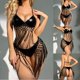 thumbnail image 5 of Gibobby Lencería mujer erótica Body de Camisola Sexy con Cordones y Espalda Abierta con Panel de Malla para Mujer Lencería Sexy de San Valentín Body Encaje(Negro, M), 5 of 5