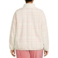 thumbnail image 3 of Como Blu Women's Plus Size Printed Faux Baby Sherpa Zip Jacket, 3 of 5