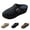 Black, variant on Women's Cutout Studded Wedge Mule Sandals, Closed-Toe Buckle Summer Slip-On Shoes Black 40