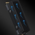 thumbnail image 2 of Bearachild Enfriador SSD NVMe 2280 con tubos de calor de cobre para una disipación de calor eficiente .2 Radiador NVMe 2280 Electrónica negro, 2 of 6