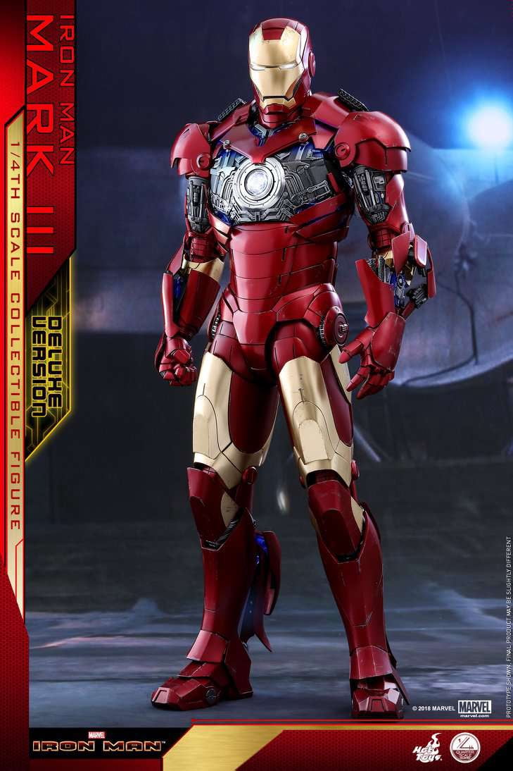 Marvel Movie Masterpiece Diecast Iron Man Mark III Collectible