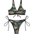 thumbnail image 2 of Dreamtimes Cool Camouflage Women Two Piece Swimsuit Sexy Swimwear Triangle Bikini Sets, Large, 2 of 7