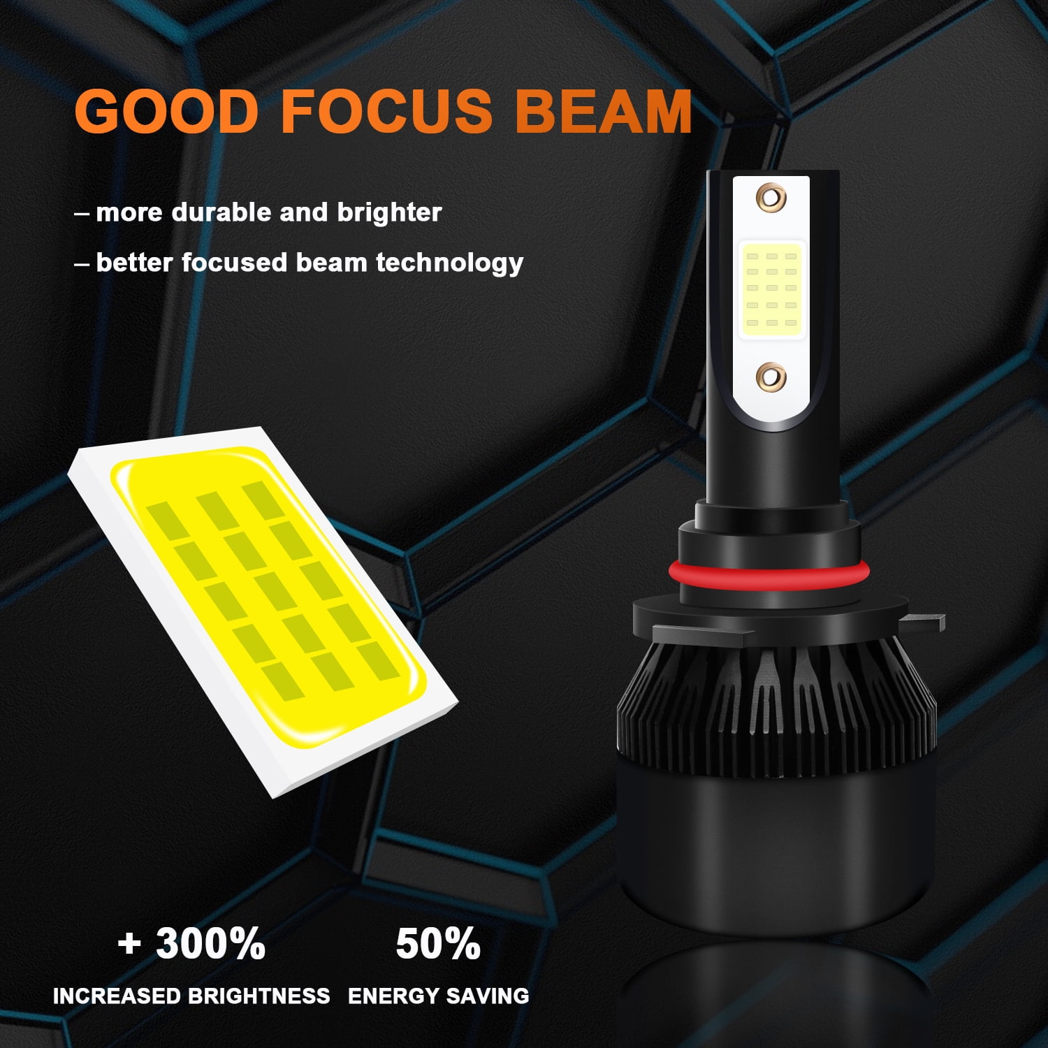 2pcs HB4 LED Headlight Bulbs 9006 Low Beam For Chevy Honda Nissan Dodge GMC White 6000K 36W super Bright