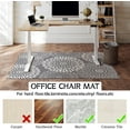 thumbnail image 4 of Chair Mat for Hardwood & Tile Floor 36"x48",Boho Grey Computer Rolling Chair Mat Carpet Under Desk Non Slip Mandala Gaming Rug Low-Pile Large Protector Mat, 4 of 7