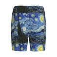 thumbnail image 5 of Naloa The Starry Night Men's Short Pajama Pants, Lounge Comfort Shorts with Elasticized Waistband and Side Pockets - 4X-Large, 5 of 9