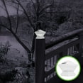 ITSELFER Outdoor Solar Fence Post Light Fence Deck LED Solar Light