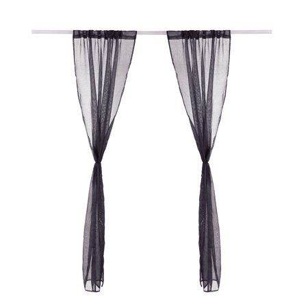 Valances Tulle Sheer Voile Drapes Curtains Drape Panel 79 X 39
