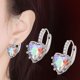 thumbnail image 4 of Qarigey Pendientes de aro elegantes para mujer, adornos de diamantes de imitación brillantes, pendientes de lujo Ropa, zapatos y accesorios Miscelánea estilo 3, 4 of 6