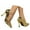 Gold, variant on Women's Stone Pattern Pointed Toe Heels - 4 Inch Stiletto Dress Pumps for Cocktail Party, Prom, Carnival & Evening Events | Stylish Formal Footwear