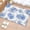 Blue, variant on Round Rugs 4 Ft, Yellow Watercolor Floral Non Slip Area Rugs for Kitchen Bedroom Entryway, Spring Flower Abstract Art Washable Carpet Runner Rug Floor Mats for Bedroom Home Decor