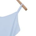 thumbnail image 5 of Yubnlvae Women's Linen Blend Sleeveless Tank Top - Anti-Slip Wide Strap Camisole, Breathable Summer Layering Piece (XL-XXXL, 6 Colors) (Light blue | 3XL), 5 of 7