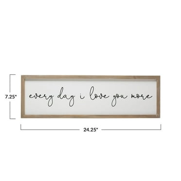 "Every day I love you more"