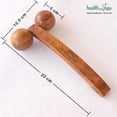 thumbnail image 3 of Rodillo de masaje HealthandYoga™ NatureSooth Wooden, 3 of 9