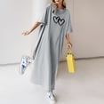thumbnail image 1 of WILLBEST Maxi Vestidos de Mujer Vestido Largo de Verano Holgado Informal con Estampado de Flores y Manga Corta 600 Grande​​, 1 of 3