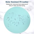 thumbnail image 4 of Mouse Pad, Double-Sided PU Leather Round Mouse pad 8.7 x 8.7 Inch, Anti-Slip, Pretty Cute Mouse Pad,Green & Blue, 4 of 7