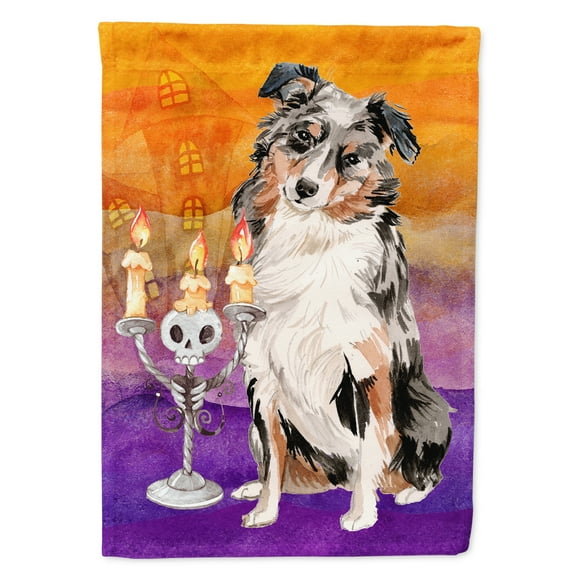 Hallween Australian Shepherd House Flag