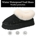 thumbnail image 2 of Women's Slippers Comfortable Memory Cotton Nude Boots Warm Plush Faux Fur Lining Anti-slip Waterproof Outdoor Short Boots, 2 of 7