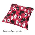 4 Pack Throw Pillow Covers Cute dog E Breathable Pillow Cases