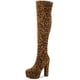 thumbnail image 1 of Botas altas hasta el muslo Perphy Leopardo 39, 1 of 4