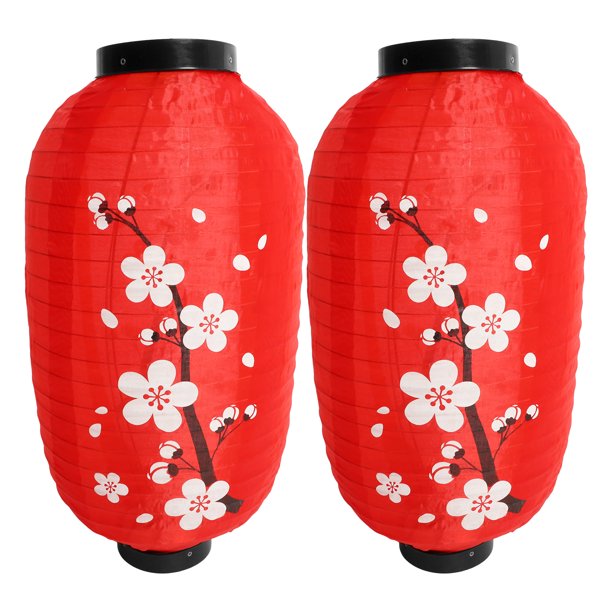Linterna de estilo japonés tradicional, flores colgantes para restaurante de Sushi y decoración del hogar, linterna de interior de estilo japonés, 2 uds.