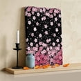 thumbnail image 3 of Cherry Blossom Canvas Wall Art for Living Room Bedroom Bathroom, Pink Gradient Floral Botanical Canvas Art Wall Decor, Artwork for Walls Home Office Decor, 8"x12", 3 of 9