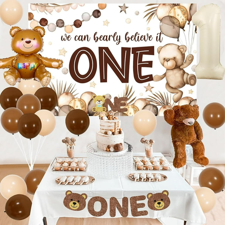 Teddy bear first birthday boy sale