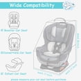 thumbnail image 2 of Bolsa de viaje para asiento de coche YOREPEK acolchada para viajes en avión, color cian, 2 of 6
