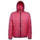 thumbnail image 1 of 2786 - Chaqueta con capucha acolchada en formal de panal de abeja para hombre (Rojo) 2786 UTRW5018_red, 1 of 1
