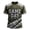 Army Green, variant on Game Day Shirt for Men Football Season Print Striped Short Sleeve Crew Neck Sports Fan Graphic Jersey Army Green M
