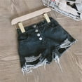 thumbnail image 5 of WIBACKER 3-9T Kid Girl's Denim Shorts Ripped Frayed Raw Hem Jeans Summer Shorty Shorts, 5 of 7