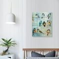 thumbnail image 4 of COMIO  Bird Picture Canvas Wall Art: Colorful Birds Painting Print on Canvas Artwork for Bedroom, 4 of 5