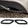 thumbnail image 4 of Exhaust Tip Cover Trims, Exhaust Muffler Tip Cover Anti Aging Scratch Proof Gloss Black  For Car, 4 of 8