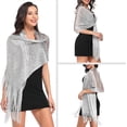thumbnail image 3 of Sparkling Metallic Shawls and Wraps for Bridal Weddings/Evening Party/Formal Dresses, 3 of 5