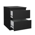 thumbnail image 4 of Tvilum Scottsdale 2 Drawer Wood Nightstand in Black, 4 of 11