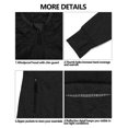 thumbnail image 2 of Little Donkey Andy Women's Lightweight Thermal Running Jacket Hybrid Quilted Full Zip Golf Jacket with Hood Black L, 2 of 7