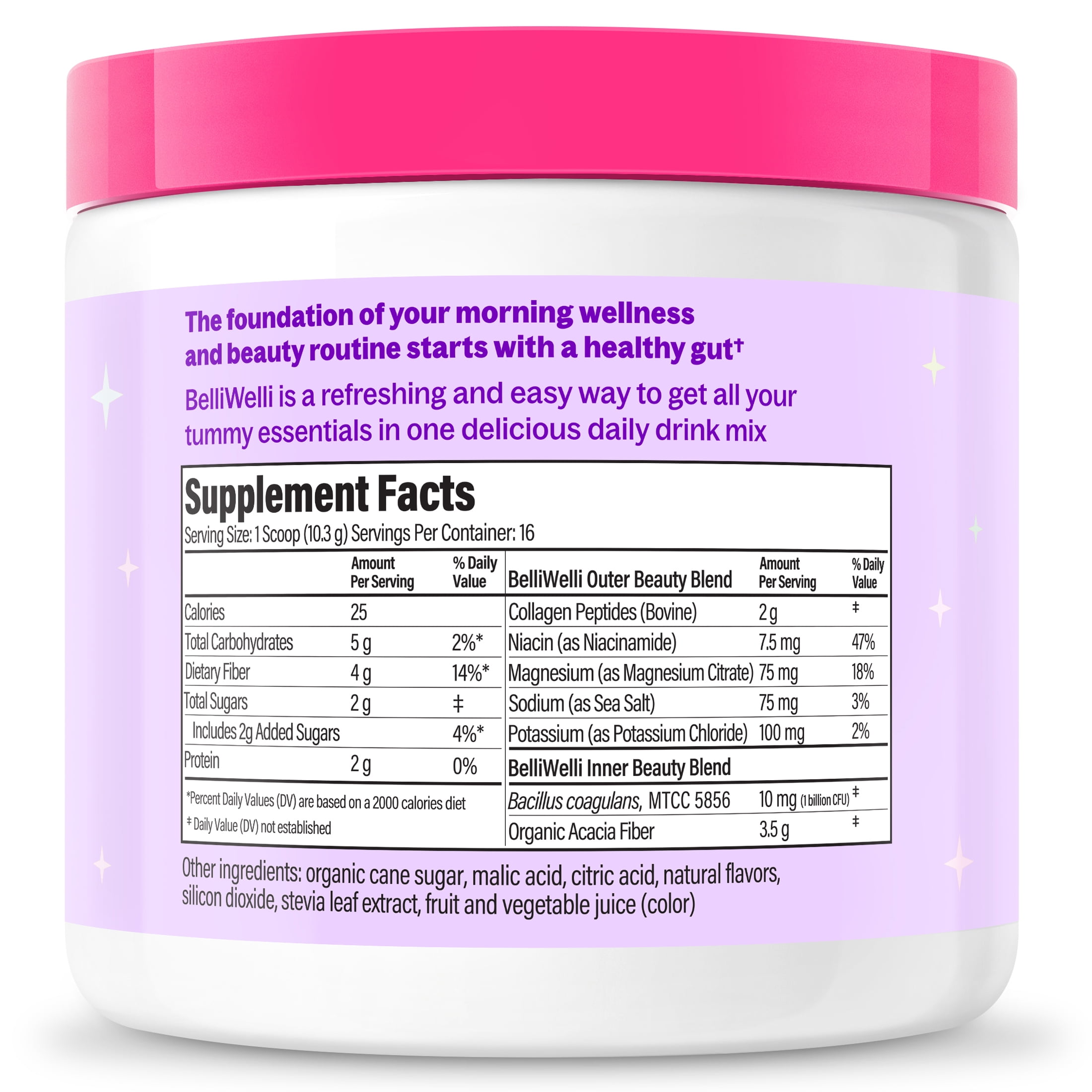 BelliWelli Daily Fiber Supplement - Mystery Flavor, 5.8 oz