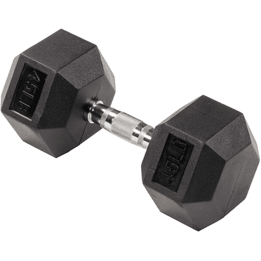 CAP Barbell 45 lb Coated Hex Dumbbell - Walmart.com