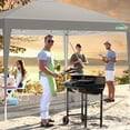 thumbnail image 2 of COBIZI 10x10 Pop Up Canopy Tent Without Sidewall, UPF 50+ Waterproof Outdoor Canopy, Instant Tent Portable Canopies Gazebo for Commercial Sun Shade Party Backyard with 4 Sandbags(Gray), 2 of 9